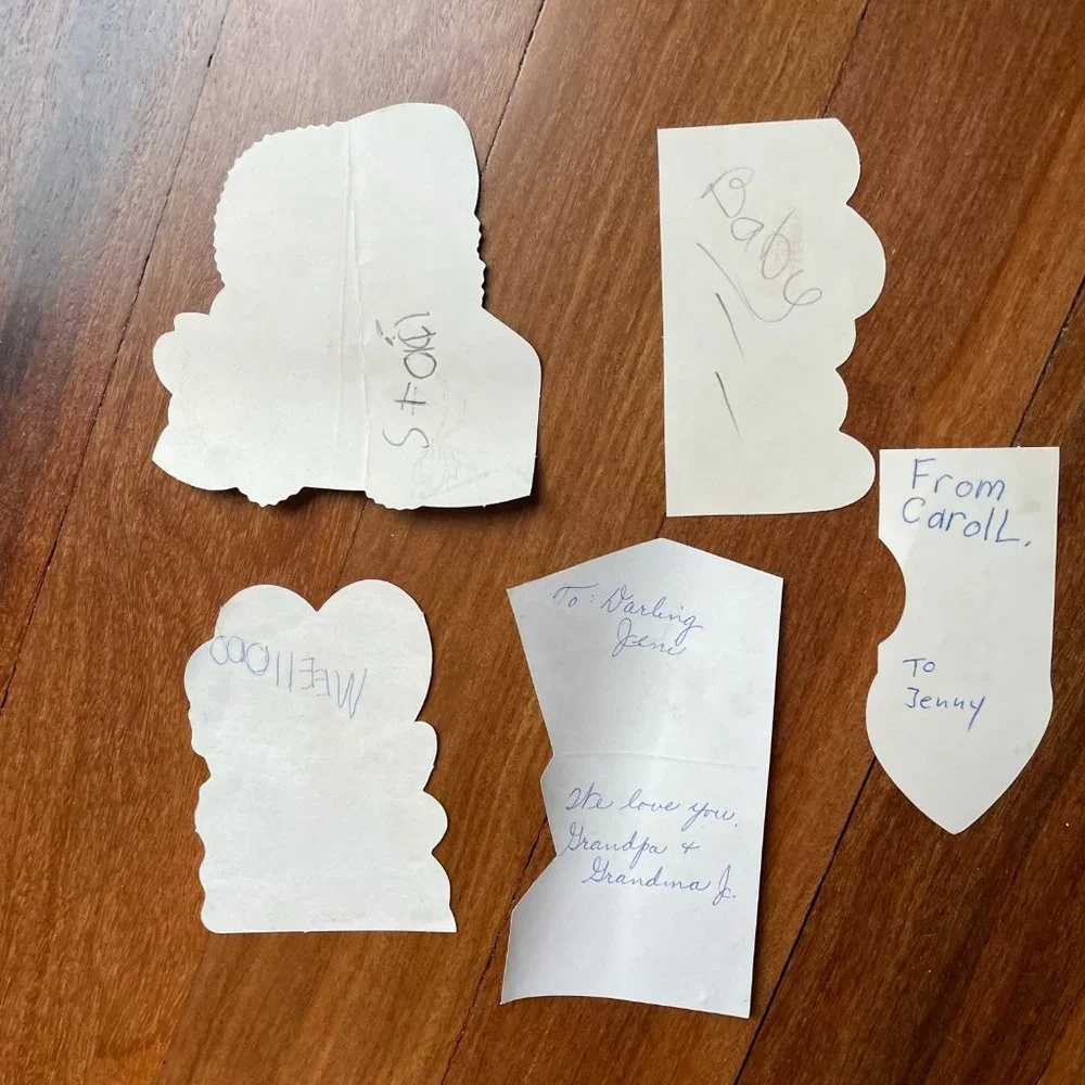 Five (5) Vintage Valentine Exchange Cards